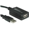 Value USB vertė USB-A laidas – 12 m juodas (12.99.1110)