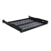 Value 19 – fiksuota lentyna, 440 x 350 mm, maks. 25 kg, 1U, U formos, juoda (26.99.0429)