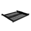 Value 19 – fiksuota lentyna, 440 x 400 mm, maks. 25 kg, 1U, U formos, juoda (26.99.0430)