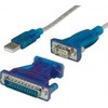 Vertė VALUE USB keitiklio laidas – nuoseklusis+DB9/25 adapteris