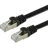 Value Vertė VERTĖ – Patch – Kabelis – RJ- 45 (M) iki RJ- 45 (M) – 5 m – FTP – CAT 6a – be halogenų, formos, sruogų, plokščias – juodas (21.99.0835)
