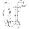 Valvex 2420160 dušo komplektas ARS Juodas VALVEX SHOWER COLUMN // BV.2420160