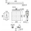 Valvex 2420260 dušo komplektas ARS Juodas VALVEX CONCESSED SHOWER SET // BV.2420260