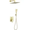 Valvex 2420270 dušo komplektas ARS CONCESSED DUŠO RINKINYS BRUSHED GOLD VALVEX // BV.2420270