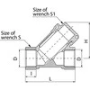 Valvex settler filtras 1 / 2 "4990000