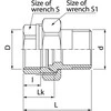Valvex Žalvarinė jungtis 5/4" 4915500