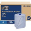 Valymo popierius Tork Basic W6 viensluoksnis mėlynas 6 ritinėliai/dėžutė 130008