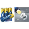Varta LONGLIFE Power AA baterijos su vidine sandara