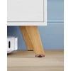 TV staliukas Songmics Vasagle TV spintelė su 2 durelėmis 40 x 140 x 50 cm balta