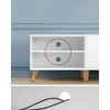 TV staliukas Songmics Vasagle TV spintelė su 2 durelėmis 40 x 140 x 50 cm balta