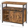 Songmics VASAGLE indauja su 2 stumdomomis durimis, 100 × 33 × 80 cm, LSC092B01