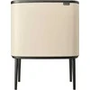 Šiukšlių dėžė Brabantia Bo Touch, 3 x 11 l, Šviesaus smėlio spalvos