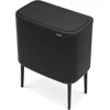 Šiukšlių dėžė Brabantia Bo Touch, 36 l, matinės juodos spalvos