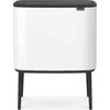 Šiukšlių dėžė Brabantia Bo Touch, 3 x 11 l, Balta