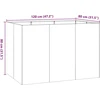 Lovelis, 120x80x80cm, galvanizuotas plienas