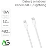 OEM kabelis C tipo į Lightning PD 2A 18W C973 1 m baltas