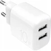 Puro PROLITE 10W 2x USB-A laidinis įkroviklis - baltos spalvos