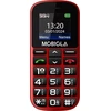 „Vega Mobiola MB200“ dviejų SIM kortelių raudonas mobilusis telefonas