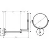 Kosmetinis veidrodis Hansgrohe Logis Universal 73561000