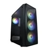 Vein X Obudowa VeinX VeinX case ME19A Mid Tower, bez zdroje, 1x USB3.0, 1x USB2.0, 4x 120mm ARGB Fan, 1x ARGB Controller, juoda