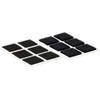 Velcro kwadraty samoprzylepne rzep 25 mm x 25 mm x 24 zestawy juoda