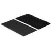 Velcro Lipnios juostelės su ypač stipriais lipniais kabliukais ir kilpelėmis, 50 mm x 100 mm x 2 vnt., juodos