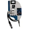 Velleman Profesjonalny kabelis XLR 3pin wtyk - 6.3mm wtyk mono 1.5m (PAC116-1)