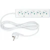 Velstro Prailgintuvas 5 lizdų su/be 10A 5m /OMY 3x1/ baltas PS-570 T-105820