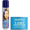 VENITA_1-Day Color safyro mėlynos spalvos plaukų dažų purškiklis 50ml