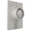 Ventika Aksinis ventiliatorius fi100 230V 14W 98m3/h 34dB su virveliniu jungikliu baltas FORTE D100M3WS
