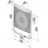 Ventika Ašinis ventiliatorius fi100 230V 14W 98m3/h 34dB standartinis baltas FORTE D100M3