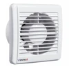 Ventika ašinis ventilatorius fi 125 230V 9,4W 158m3/h 31dB rutuliniai guoliai standartinis baltas SOLID SILENT D125SR