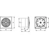 Ventika Išmetimo ventiliatorius Fi 125 13,5W 175M3/H 230V Ipx4 baltas išjungtas Laikmatis, judesio jutiklio tyla Wz125R 0004-00010-66866