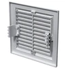 Ventika Vėdinimo grotelės MWR 205X205mm su tinkleliu ir tvirtinimo laikikliais baltos spalvos MWR205X205