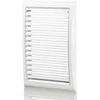 Ventika Vėdinimo grotelės su tinkleliu 172x247mm baltos MW127