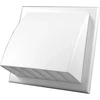 Ventika Sieninis išleidimo angas su atbuliniu vožtuvu ir gaubtu 187x187mm fi 125mm baltas MW122AZPK
