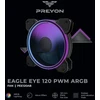 Ventilatorius PREYON Eagle Eye 120 PWM ARGB (PEE1201B)