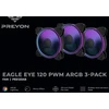 Ventilatorius PREYON Eagle Eye 120 PWM ARGB 3 vnt. pakuotė (PEE1203B)