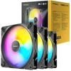 Ventiliatorius Antec Tranquil 140mm PWM ARGB juodas (3vnt. su valdikliu)