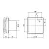 Ventiliatorius Maico Ventilatoren Hardi Wentylator do małych pomieszczeń MAI ECA 100 ipro H (0084.0203)