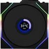 Lian Li UNI FAN TL Wireless LCD korpuso ventiliatorius, ARGB, PWM – 120 mm, juodos spalvos