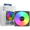 Ventiliatorius Montech E28 ARGB PWM juodas 120 mm ventiliatorius