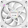 Ventiliatorius Montech RX120 ARGB PWM atvirkštinio balto 120 mm ventiliatorių komplektas (3 vnt.)