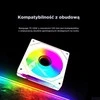 Rampage korpuso ventiliatorius 120MM 1800RPM begalinės kilpos ARGB baltas PWM