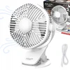 Adler AD 7335 Baterijos ventiliatorius 5/12,7 cm su spaustuku - USB / LED
