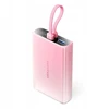 Vention 10000mAh power bank with LED ekranas, USB-C + Lightning + USB-A, 22.5W (pink)
