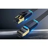 Vention Ethernet RJ45 plokščio tinklo kabelio ventiliacija IKCBG, Cat.8, U/FTP, 1.5 m (juodas)