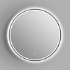 Vonios veidrodis VENTO PARMA 60, LED 5000-5500K, sens. jungikl., juodos sp. rėmas, Ø60 cm
