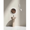Vonios veidrodis VENTO PARMA 60, LED 5000-5500K, sens. jungikl., juodos sp. rėmas, Ø60 cm