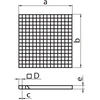 Vents Vėdinimo grotelės lubinės baltos 600 x 600mm (RD600)